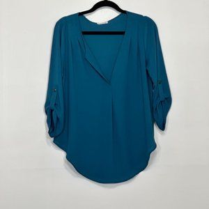 Lush Teal Long Sleeve Tunic
